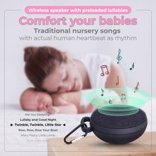 Load image into Gallery viewer, The LullaBeat Wireless Speaker,  Preloaded with Heartbeat Lullabies, Volume One (18 Songs)