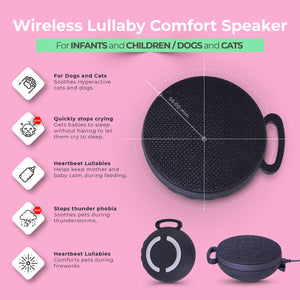 The LullaBeat Wireless Speaker,  Preloaded with Heartbeat Lullabies, Volume One (18 Songs)